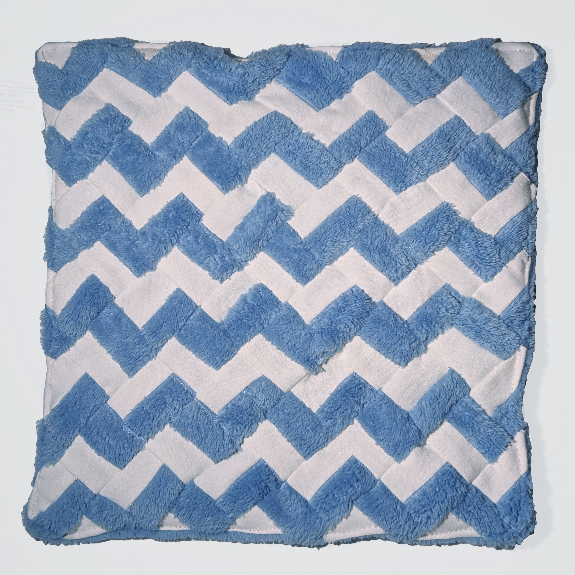 blue patterned washcloth